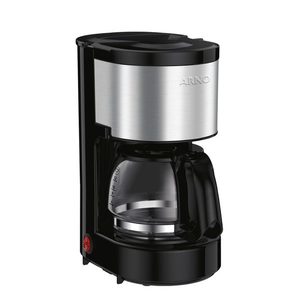 Cafeteira Filtro Arno Perfectta Inox com 600ml de Capacidade e Jarra de Vidro CFPI Cafeteira Filtro Arno Perfectta 600ml CFPI - 220V